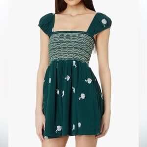 Free People Women's Tory Embroidered Mini Dress